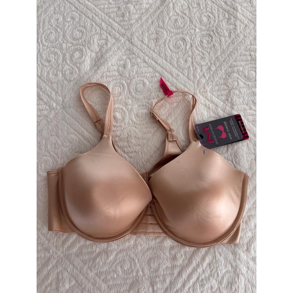 NWT Maidenform DM7540 36E (DD) Nude T-Shirt Bra Padded Underwire SmoothTec